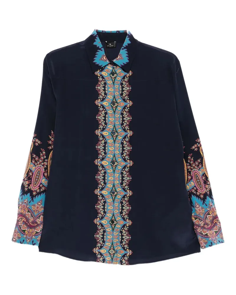 Etro Seidenhemd mit Paisley Print Stampa