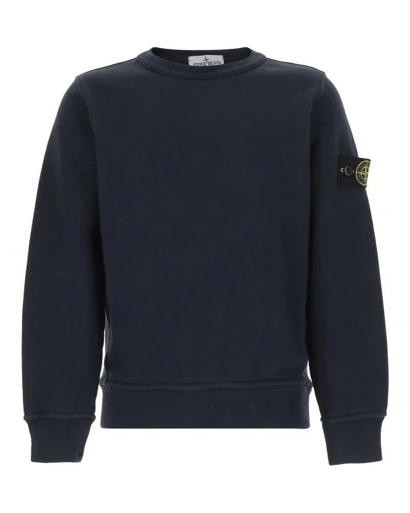 Stone Island Sweatshirt mit "Patch" -Logo Blue