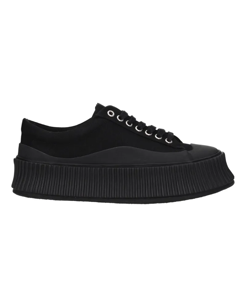 Jil Sander Damens Sneakers Stoff Schwarz -