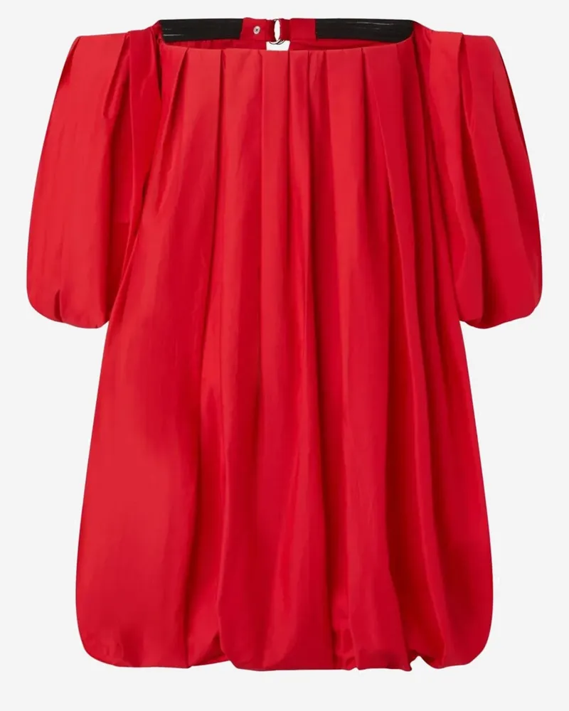 Pinko Baumwollballonkleid Red