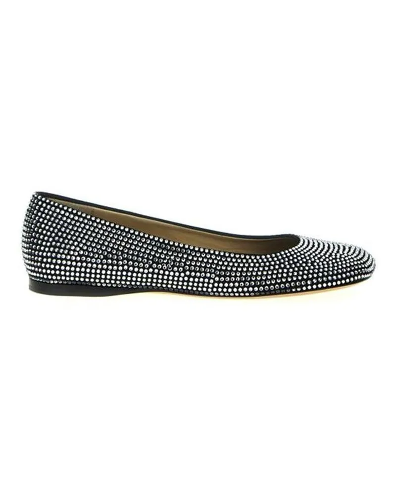 Loewe Toy Strass Ballerina Flats Black