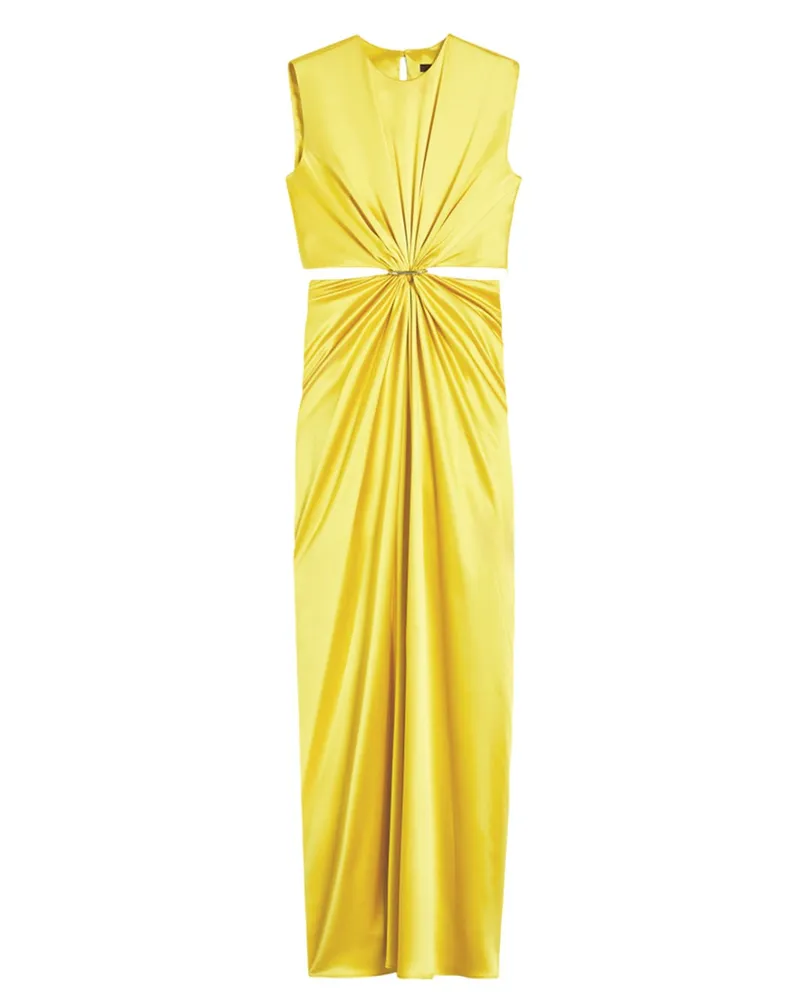 Max Mara Sandglaskleid im Seidensatin 10