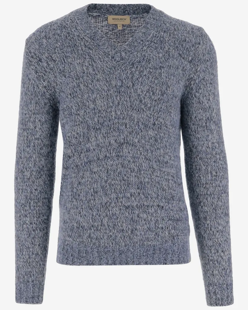 Woolrich gegen Nackenpullover in Alpaka -Mischung Grey