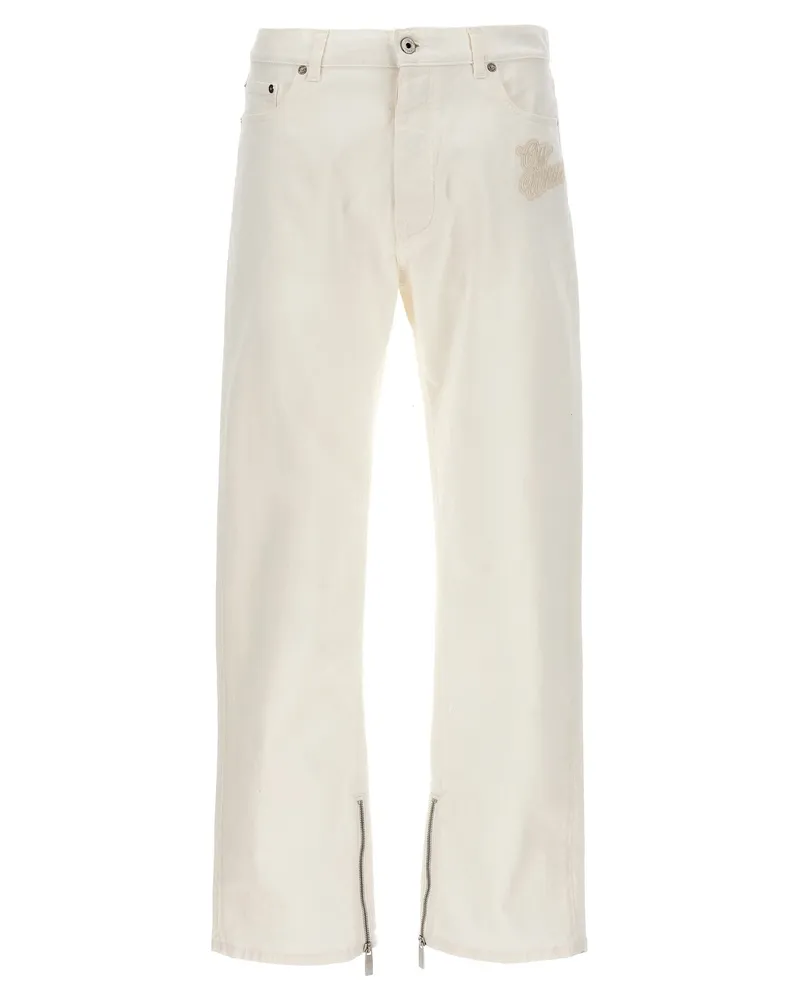 OFF-WHITE 90's Logo 'Jeans White