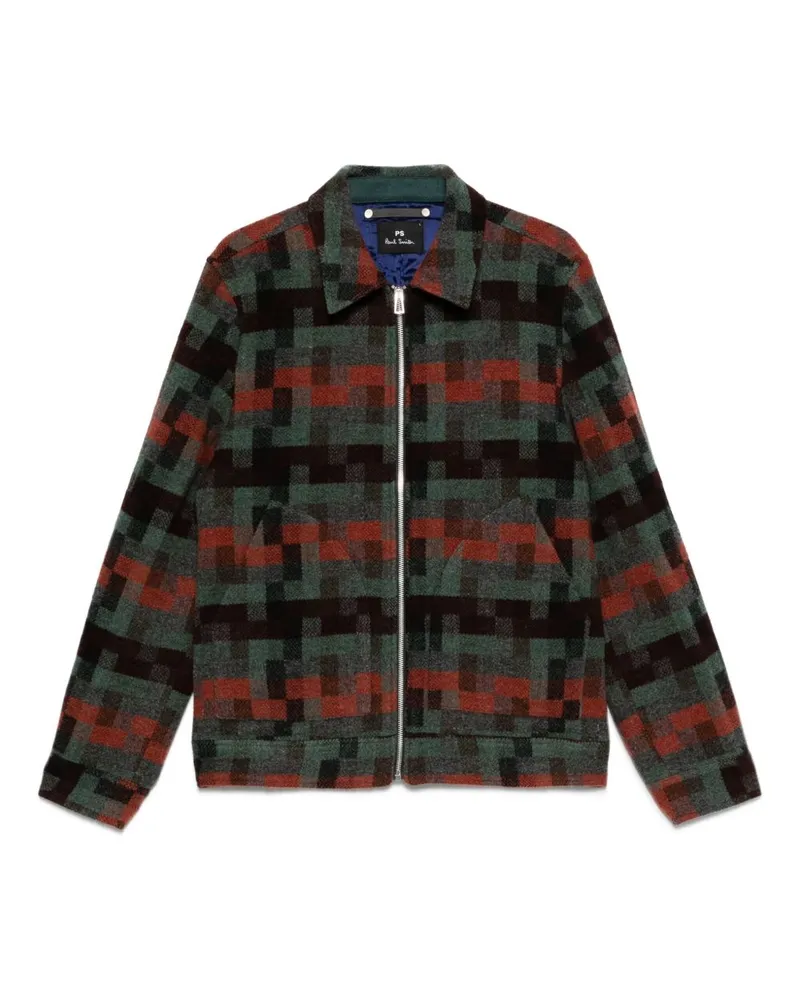 Paul Smith bedruckte Wolljacke Multicolour