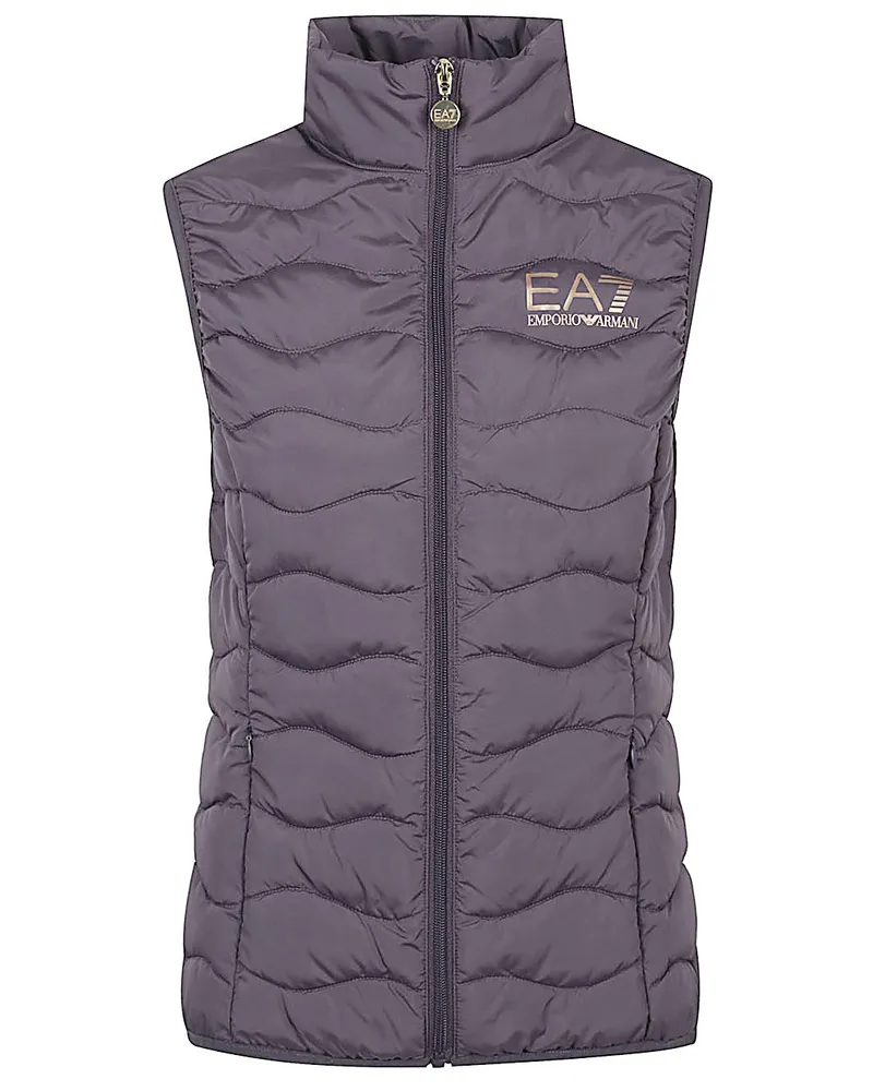 EA7 Logo Down Weste Grey