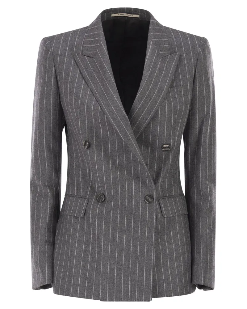 Tagliatore Zweireihige Wolljacke von Grey