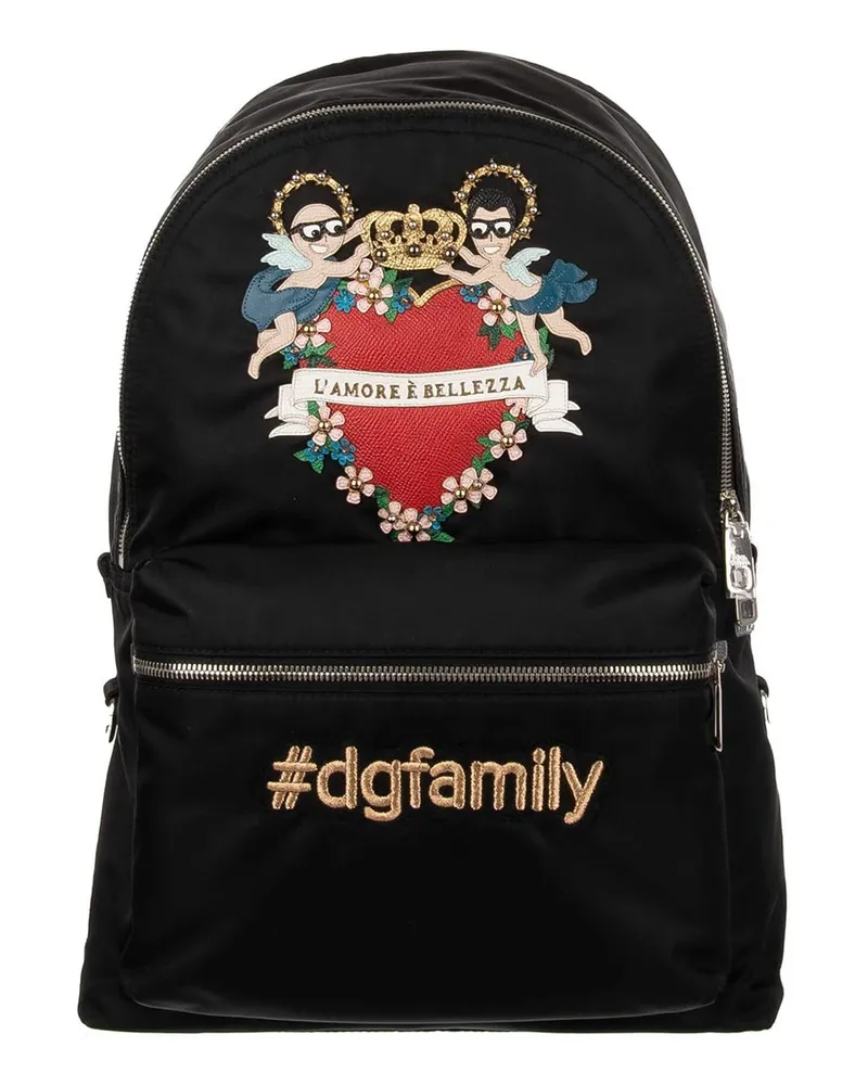 Dolce & Gabbana Family Patch Rucksack Black