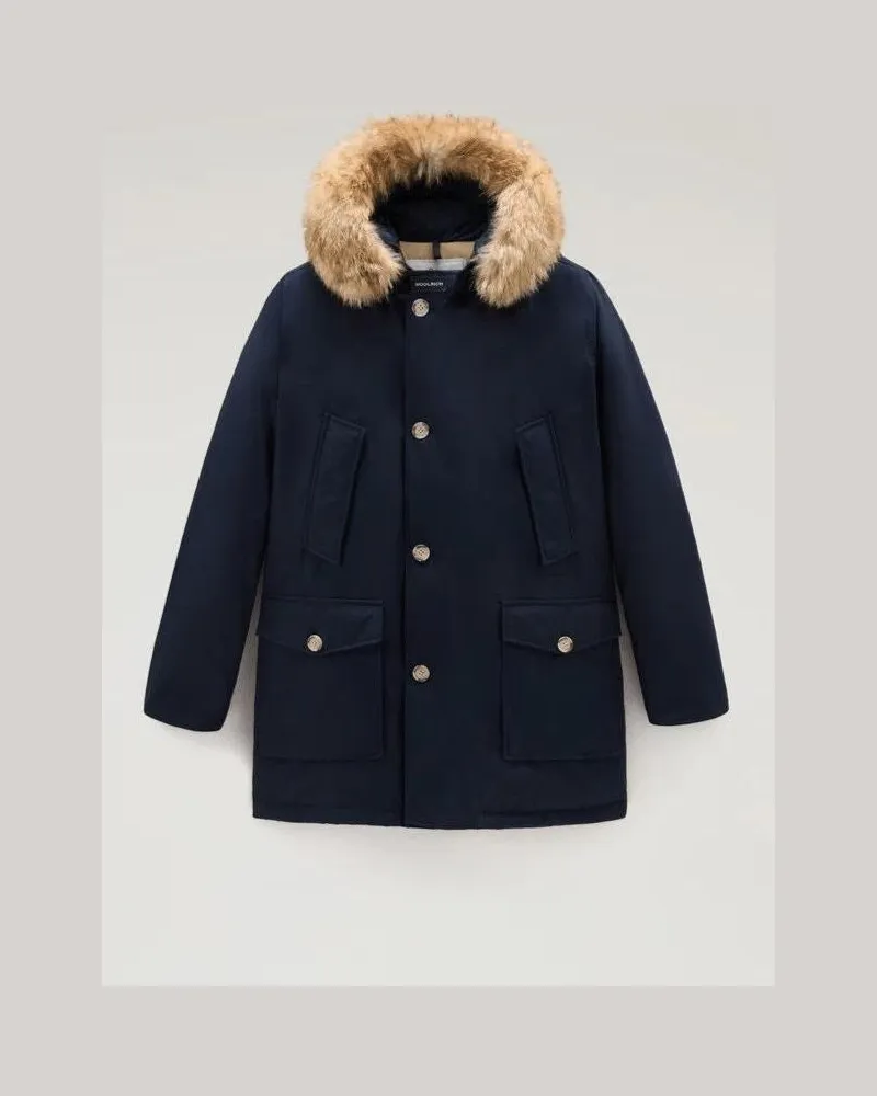 Woolrich Parka arktische Männer Baumwollblau/Meltonblau -