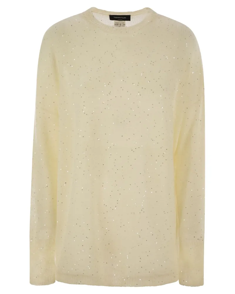 Fabiana Filippi Mohair Cape White