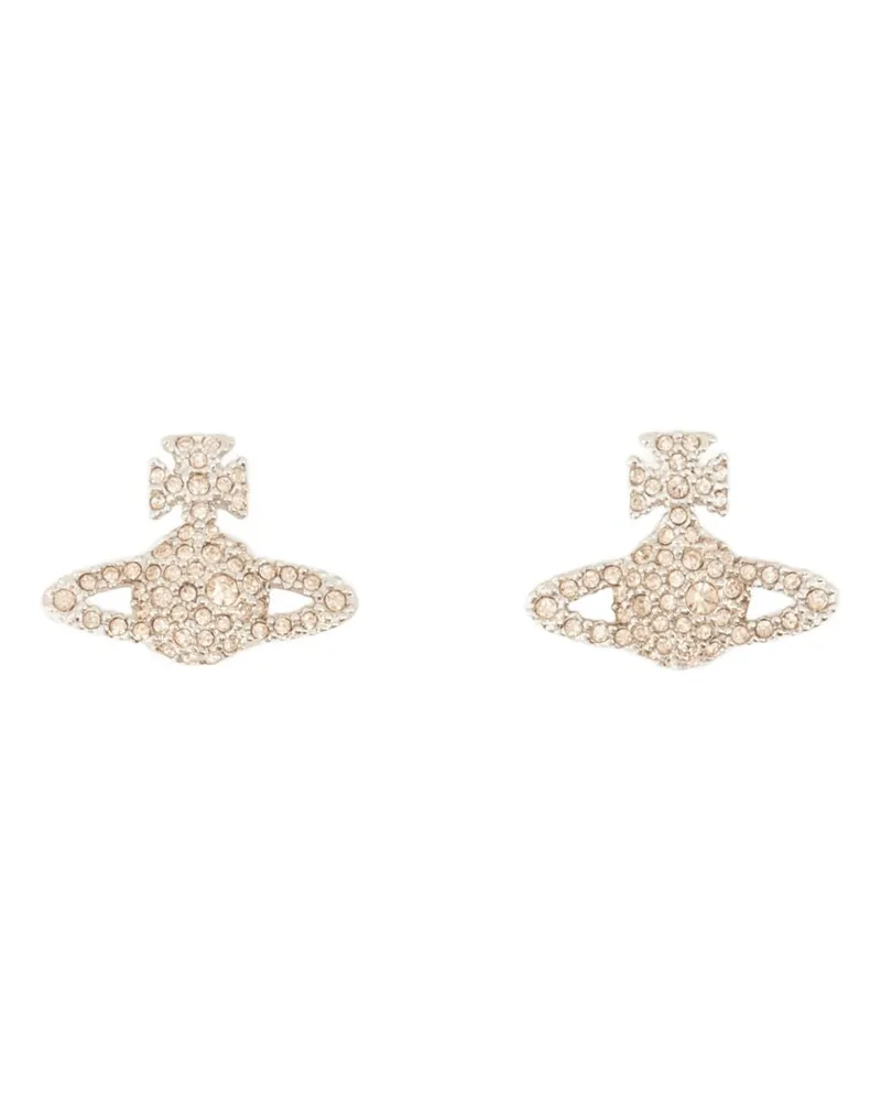 Vivienne Westwood Grace Relief Ohrringe  Messing versilbert Silver