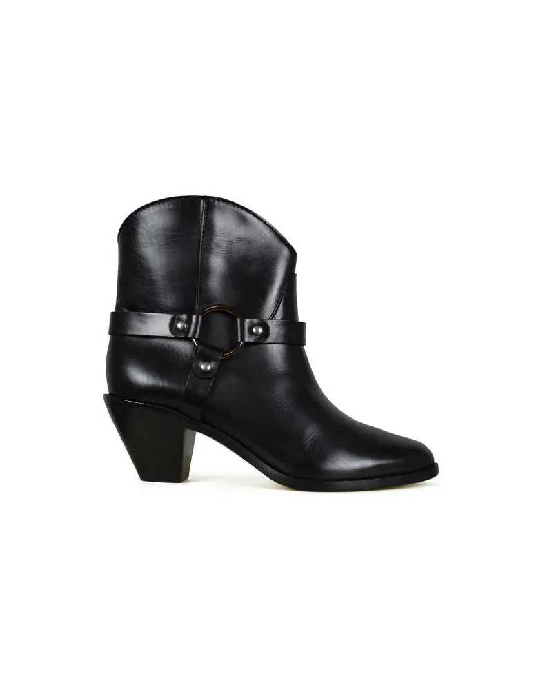 Francesco Russo Lederstiefel Black