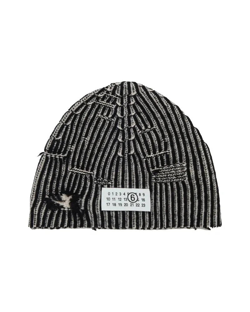 Maison Margiela Beanie Hut mit Logo Multicolour