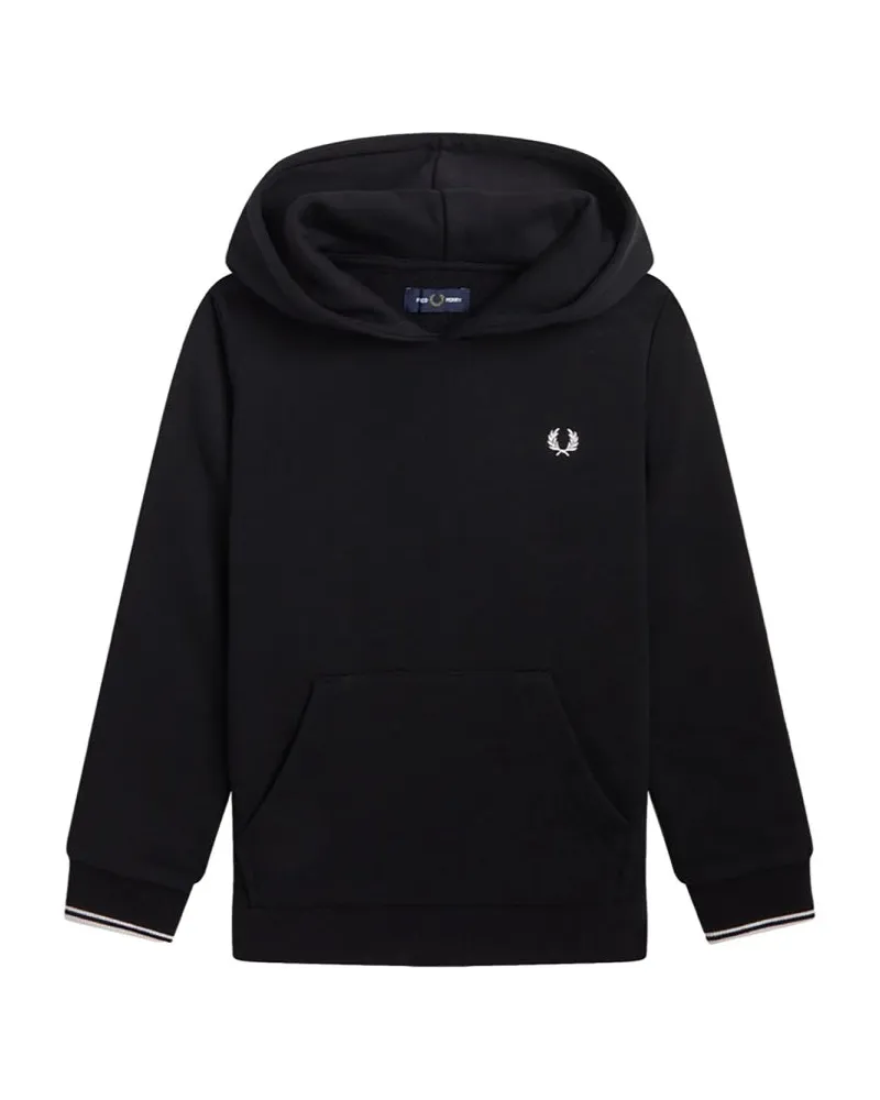 Fred Perry Twin Tipped Hoody Black