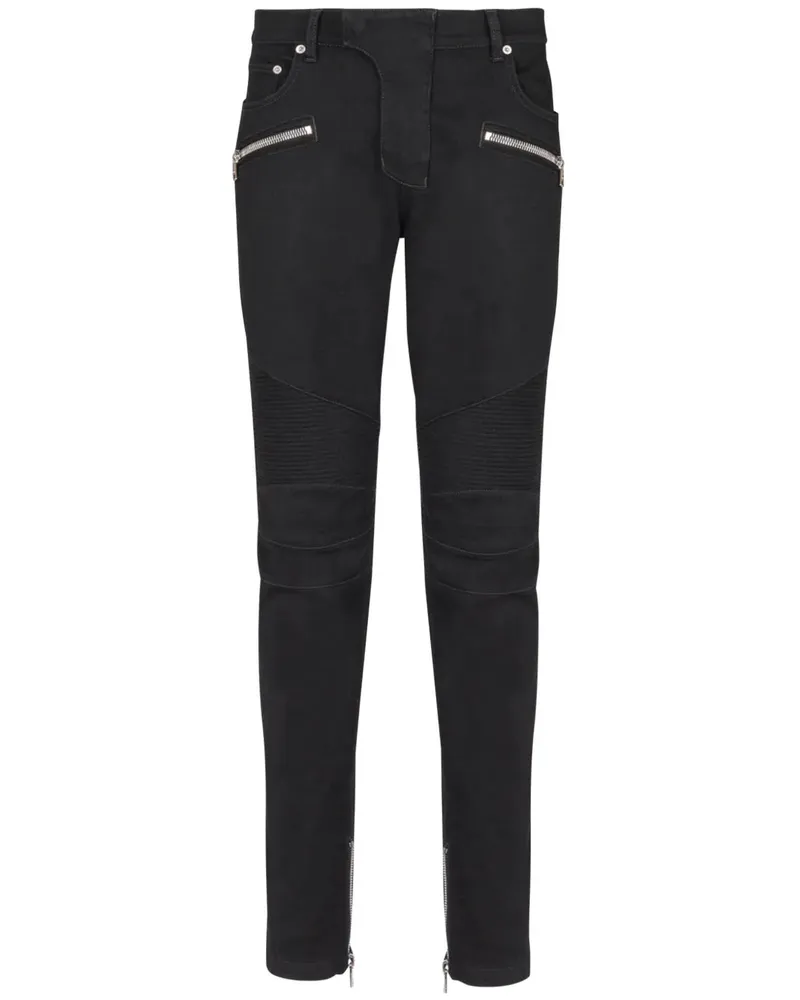 Balmain Slim Biker Jeans 0pa
