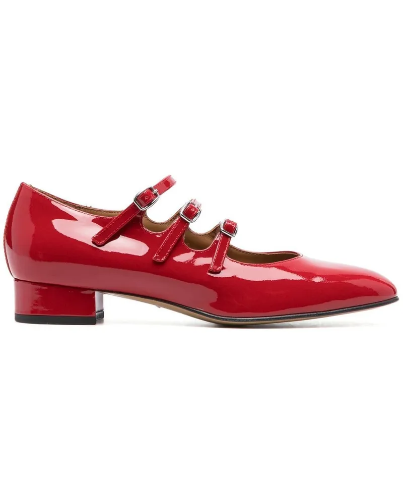 Carel Ariana Patent Leder Mary Janes Ballett Wohnungen Red