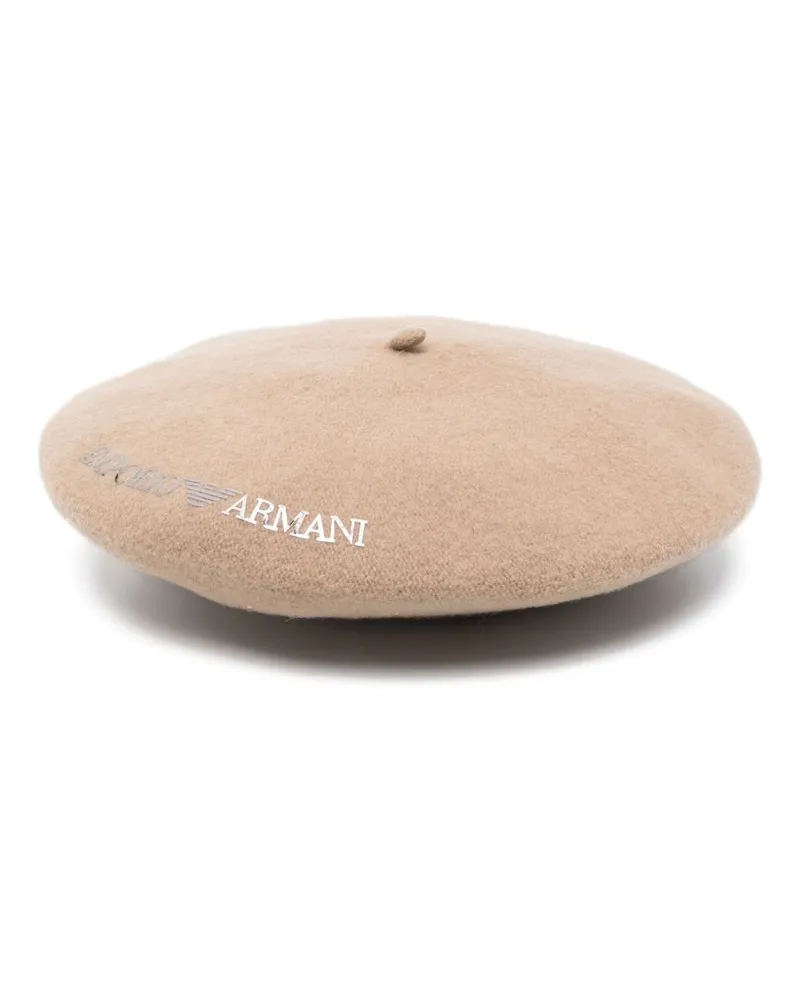 Emporio Armani Wolle Baskenhut Dove