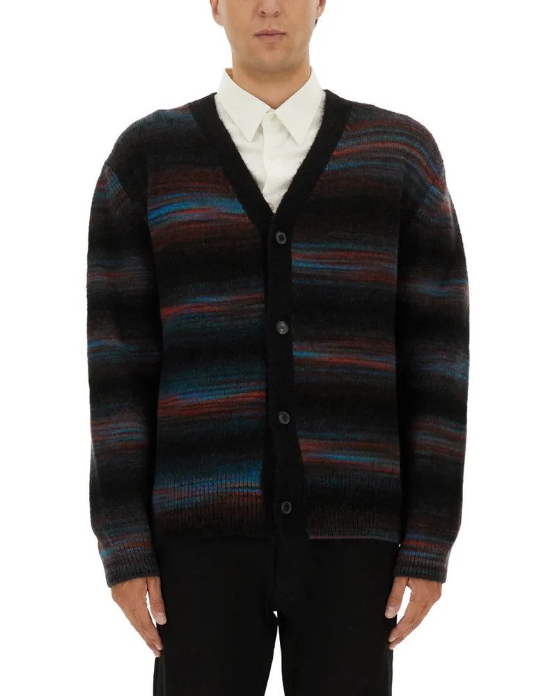 Paul Smith Button durch Strickjacke Multicolour