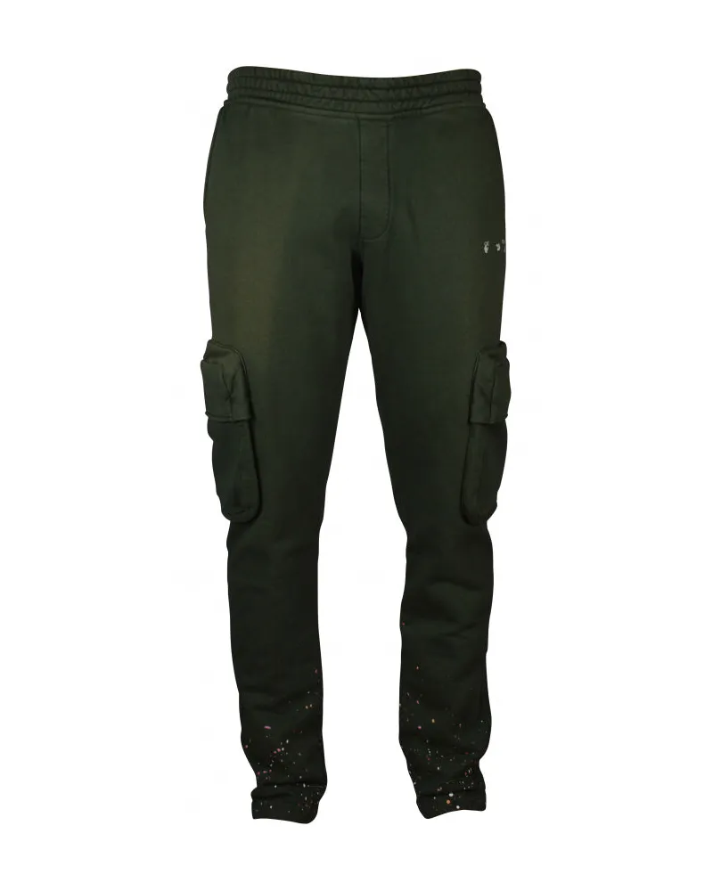 OFF-WHITE Aus weiße Frachthosen Khaki