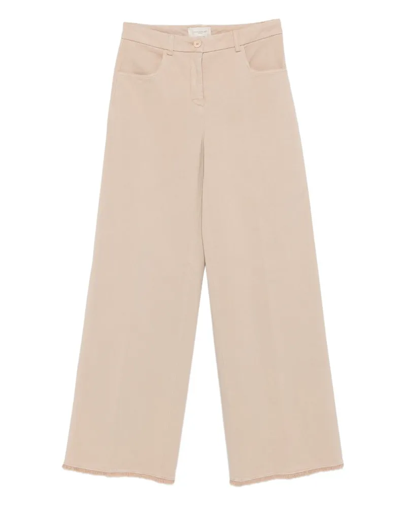 VIA MASINI 80 Über Masini 80 Baumwollweite Hosen Beige