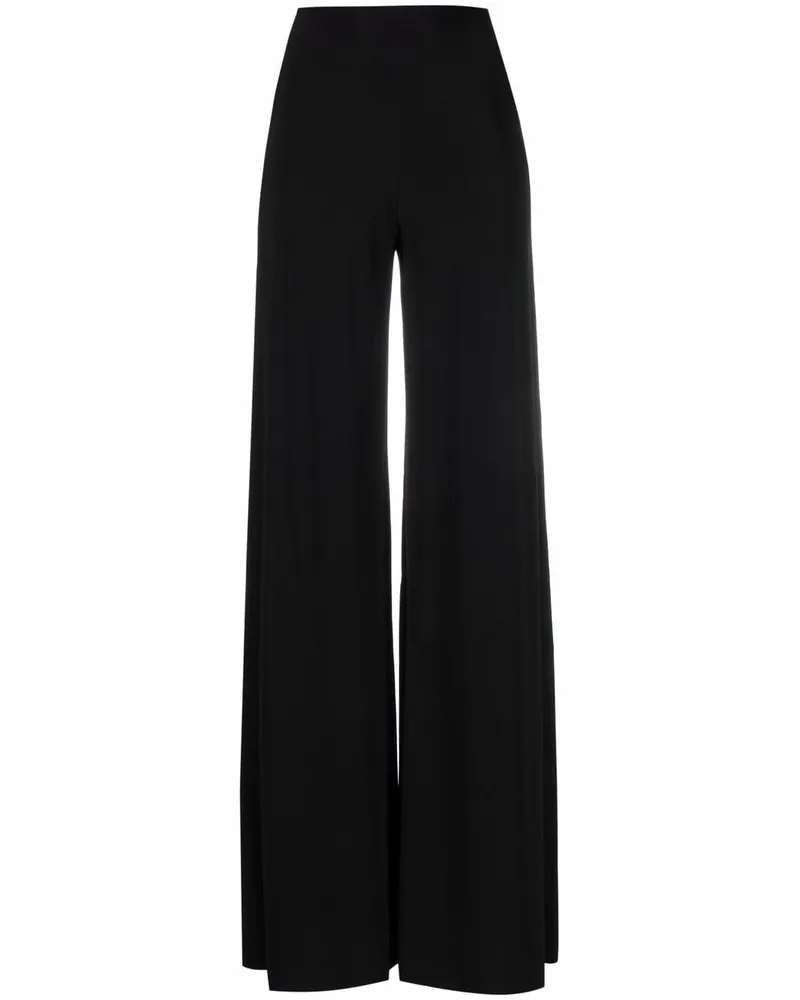 Norma Kamali Wide Bein Hosen Black