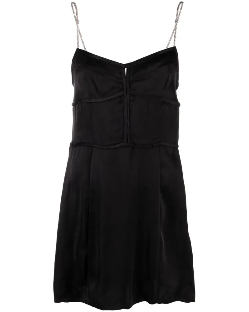 Palm Angels Kettengurte Mini -Kleid Grau