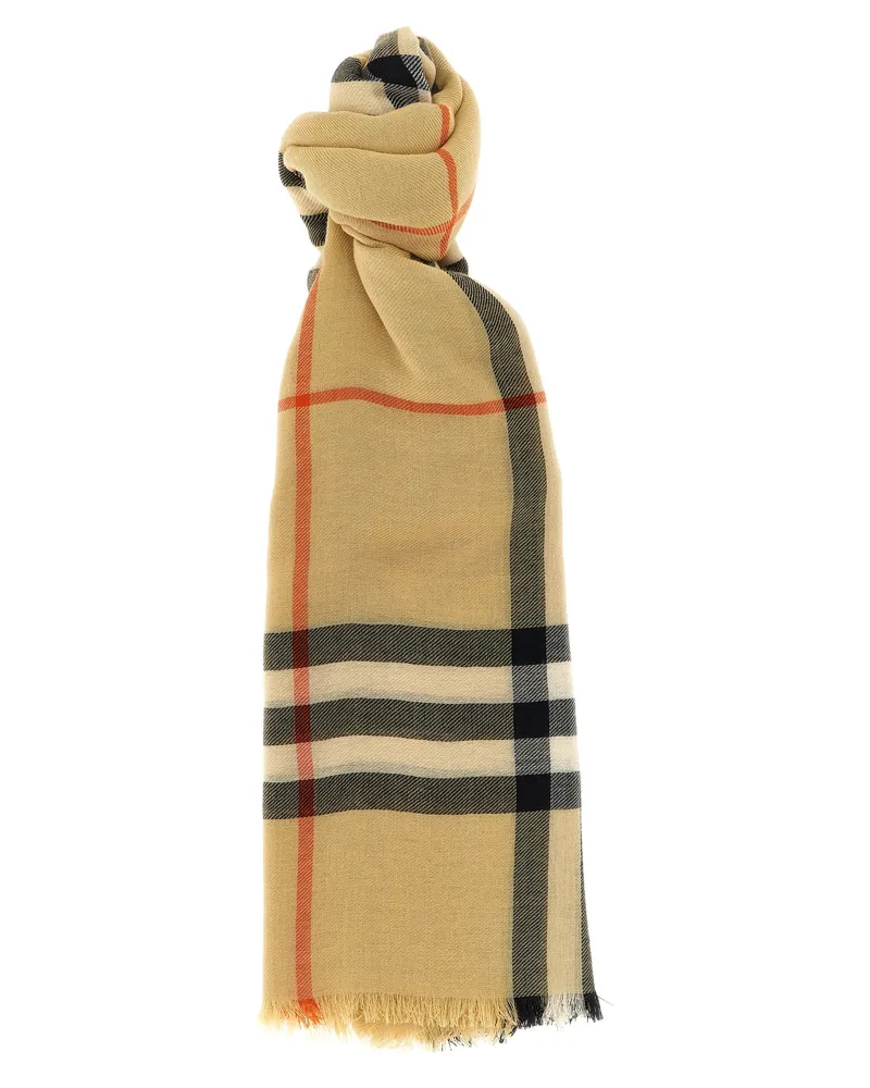 Burberry Check Wollschal Beige