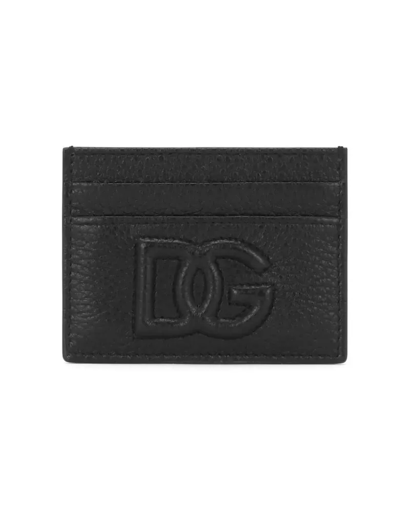 Dolce & Gabbana Lederkartenhalter mit Logo Plaque 80999
