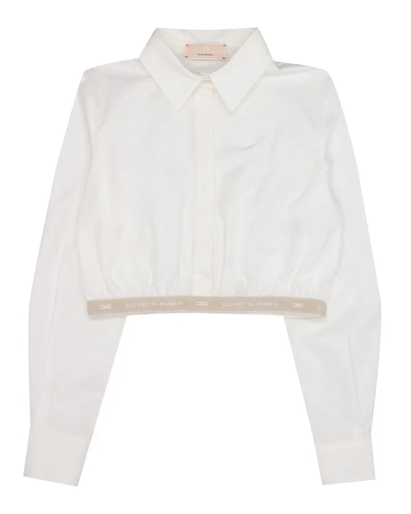 Elisabetta Franchi Shirts Elfenbein Ivory