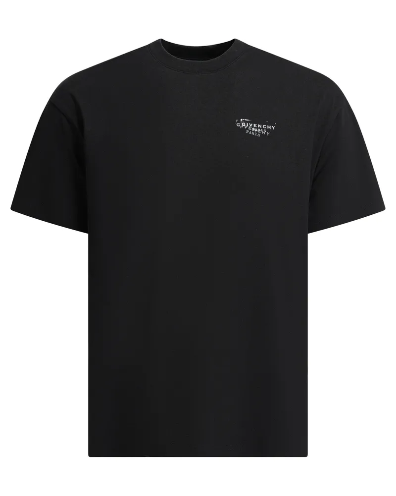 Givenchy Baumwoll-T-Shirt mit Logo Black