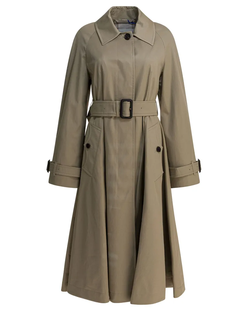 Burberry Car Coat Ellingham Fit And Flare“ Trenchcoat Beige