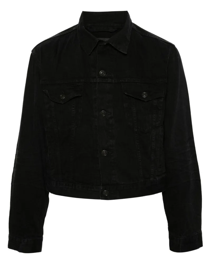 Balenciaga Denim -Baumwolljacke Black