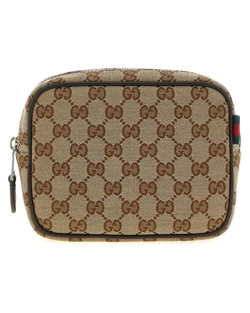 Gucci Gg Kleiner Schultergurt Beige