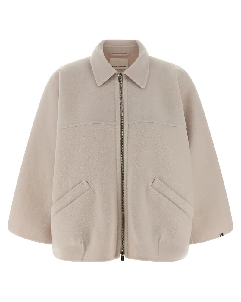 extreme cashmere Extreme Kaschmir 'N ° 429 Moor' Jacke Beige