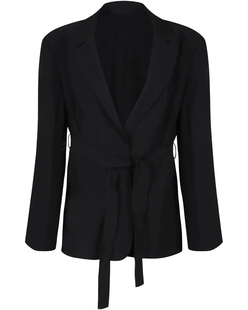 Calvin Klein Twill Blazer mit Reisegürtel Black