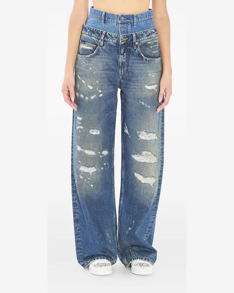 Dolce & Gabbana Denm Baumwolljeans Blue