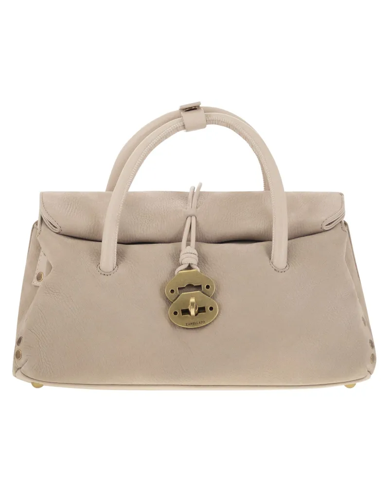 Zanellato Dotta Jones Supersoft Nubuck Bag S Beige