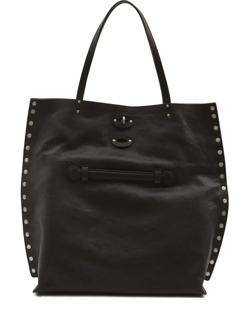 Zanellato A'spasso Tabacco Mittelgroße Lederhandtasche Brown