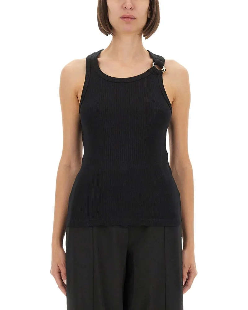 Jean Paul Gaultier Tanktop mit Piercing Black