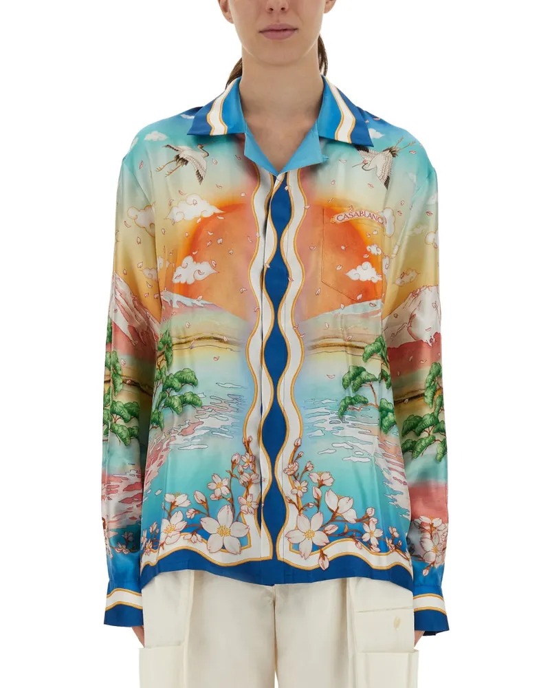 Casablanca Paris Tennis Club Shirt Multicolour