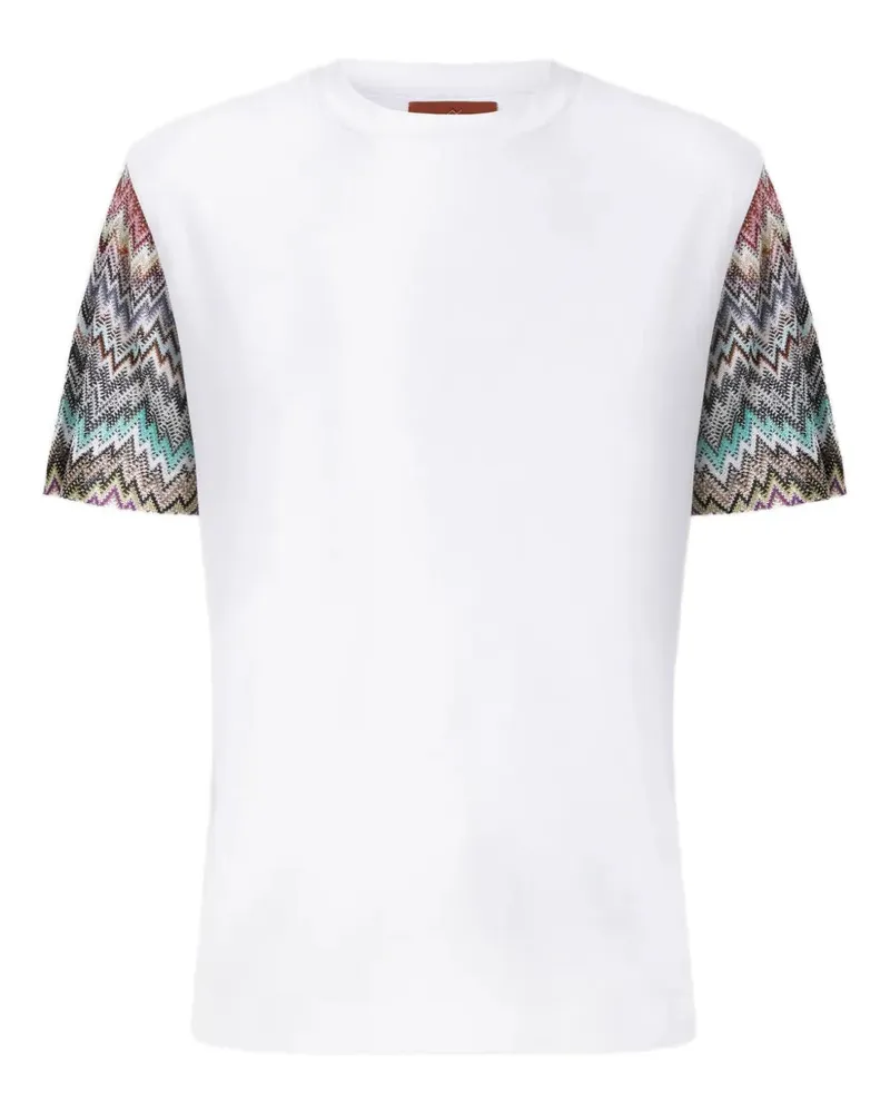 Missoni T -Shirt mit Zick -Zack -Muster Whtjers