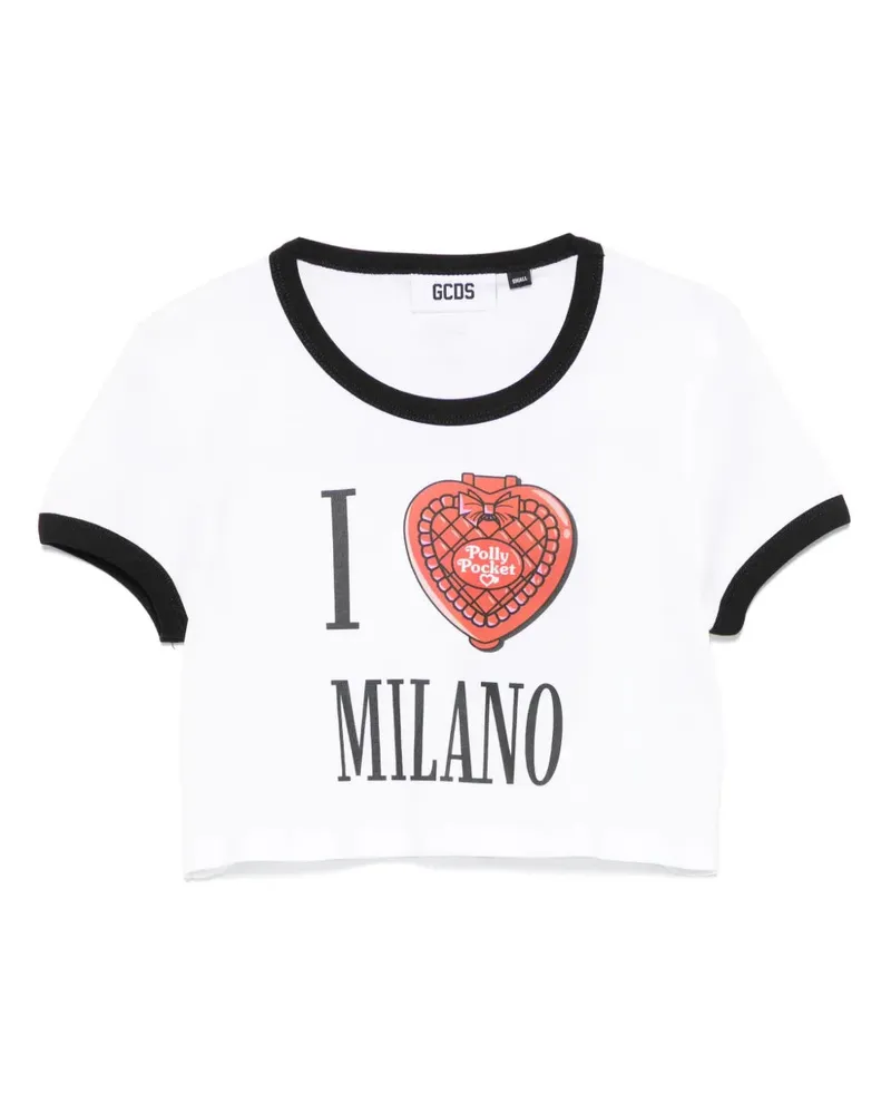 GCDS Baumwoll -Kumpel -T -Shirt 99