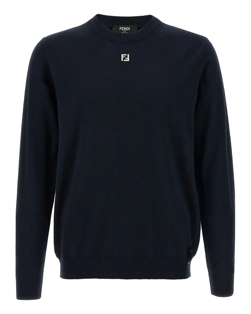 Fendi FF -Logo -Pullover Blue