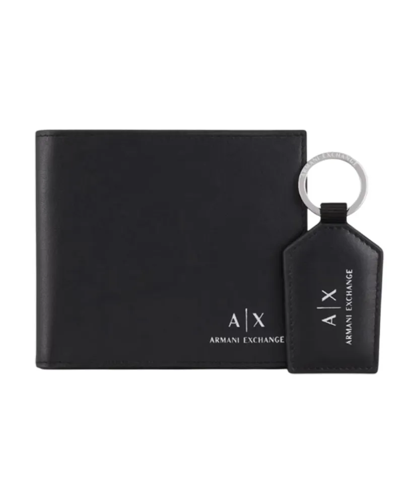 Armani Exchange Brieftaschen schwarz Black