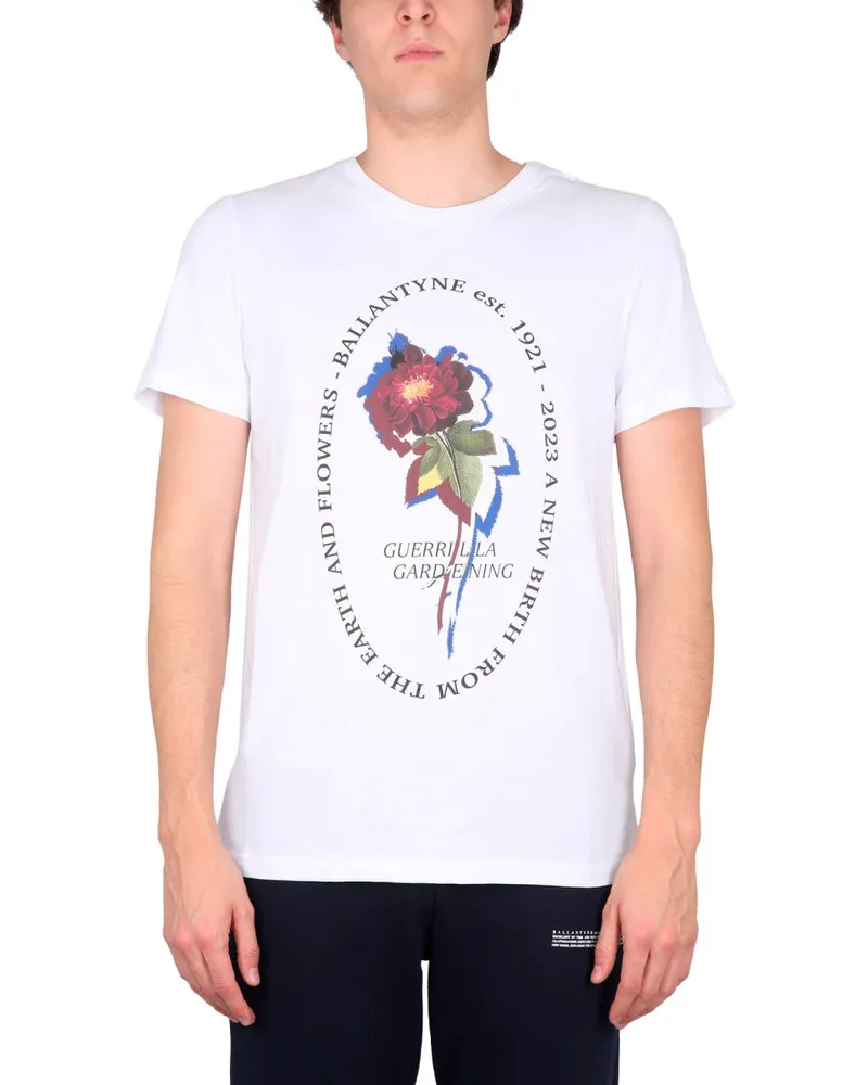 Ballantyne Crewneck T -Shirt White