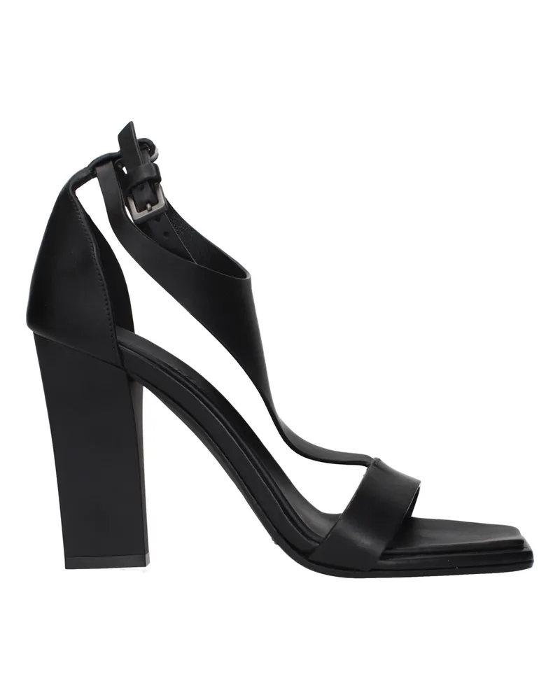 Max Mara Damens Sandalen aus schwarzem Leder -