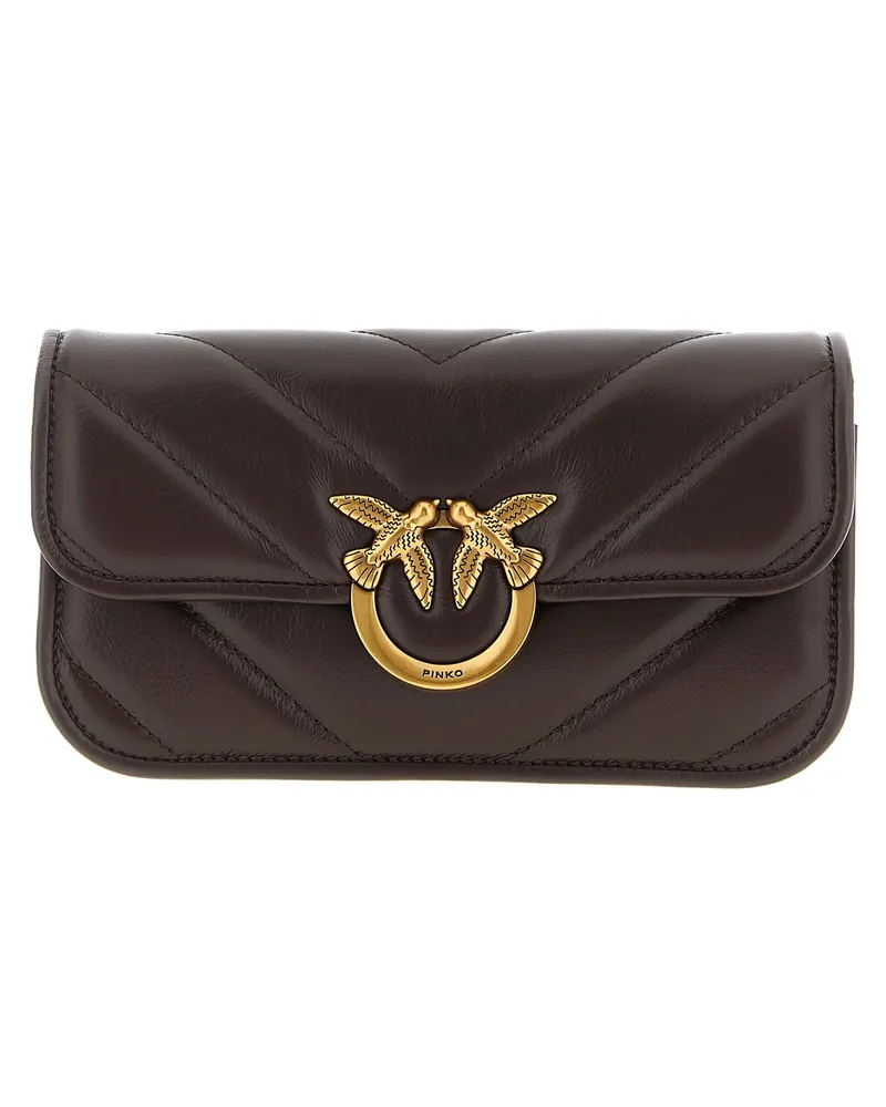 Pinko Love Box Baguette' Handtasche Bordeaux