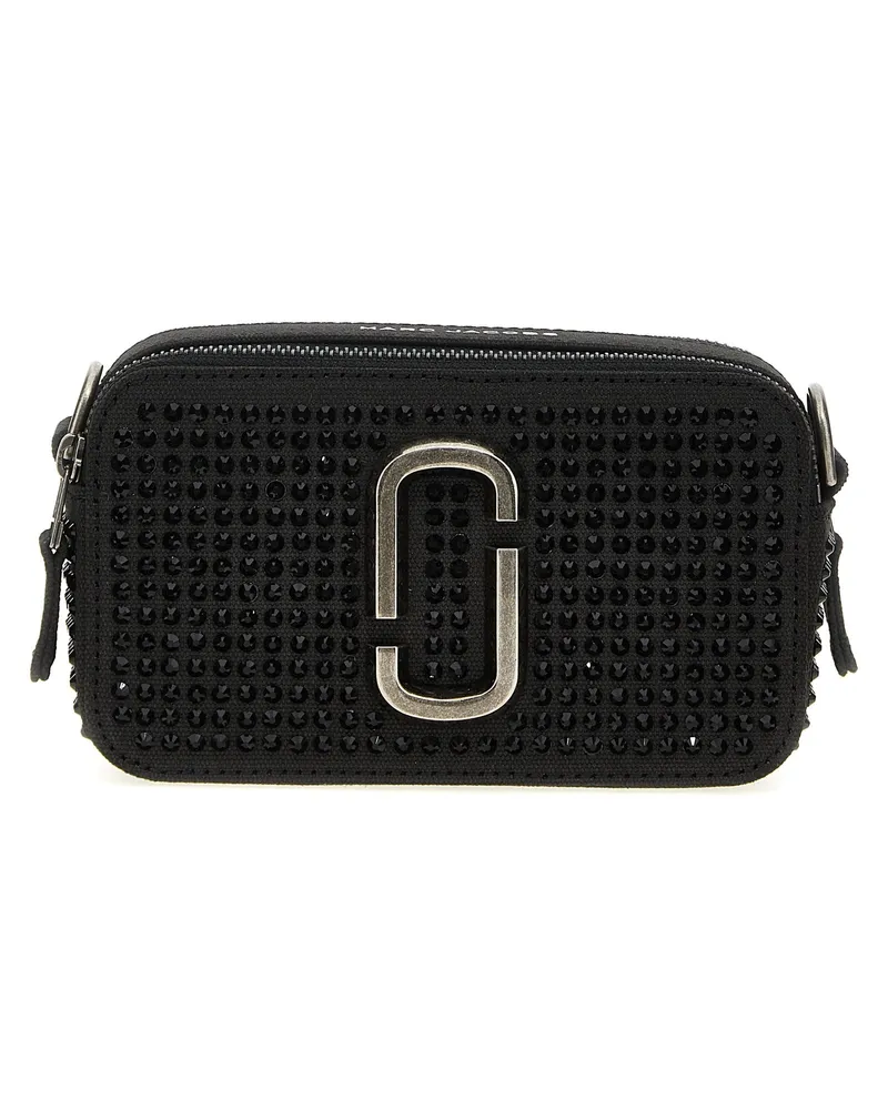 Marc Jacobs The Crystal Canvas Snapshot' Crossbody -Tasche Black