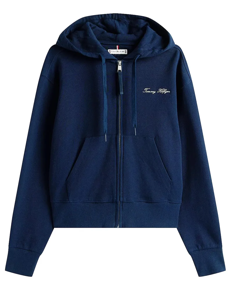 Tommy Hilfiger Kapuze und Reißverschluss White
