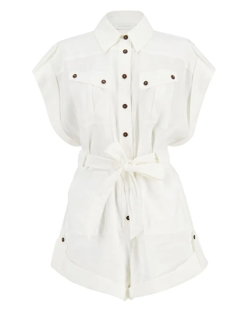 Zimmermann Rhiannon -Leinenkurzspielanzug Ivory